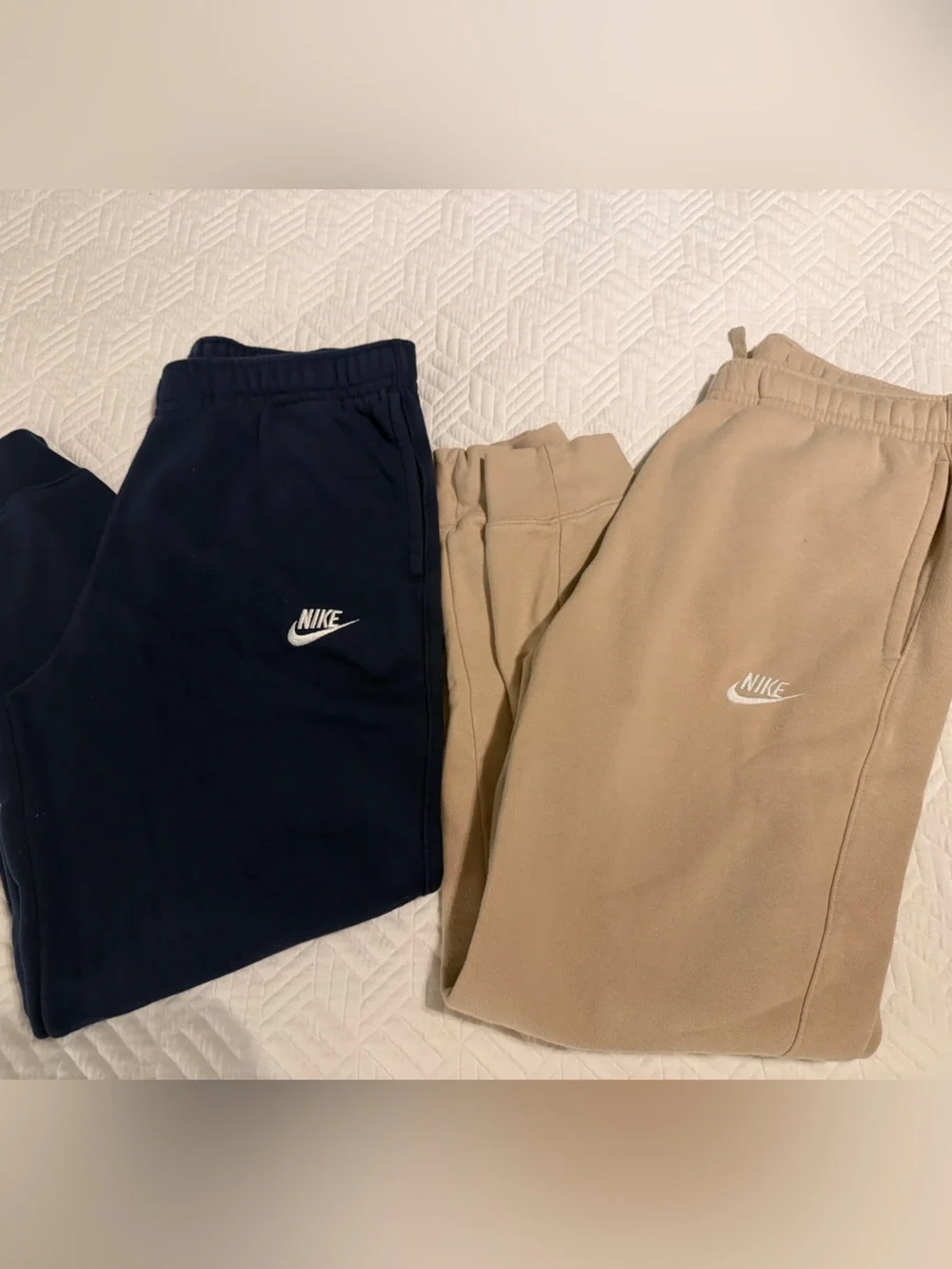 Nike Kids Joggers - Navy & Tan